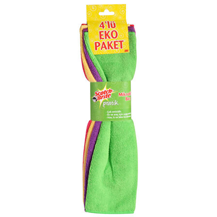 Scotch Brite Mikrofiber Açık Bez 4'lü Retro