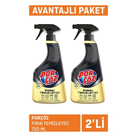 Porçöz Fırın Temizleyici 2x750 Ml
