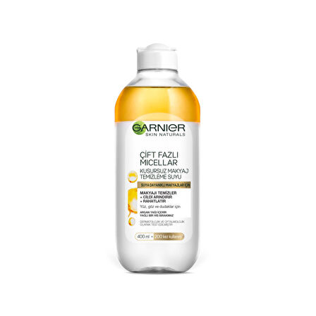Garnier Çift Fazlı Micellar Kusursuz Makyaj Temizleme Suyu 400ML