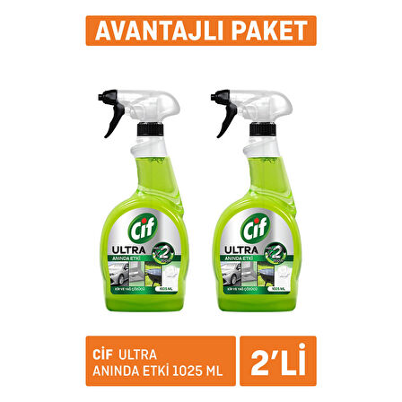 Cif Ultra Anında Etki 2 x 1025 Ml
