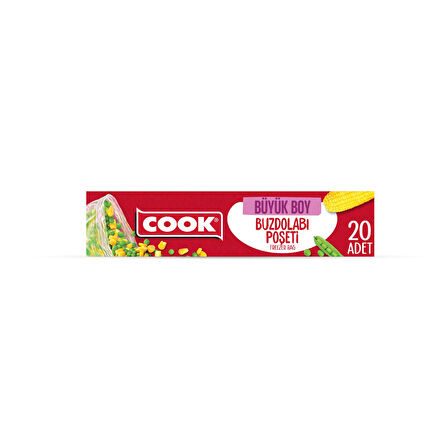 Cook Buzdolabı Poşeti Büyük 20'li