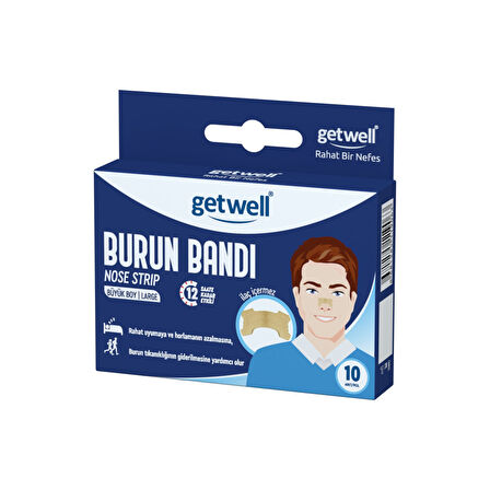 Getwell Burun Bandı Büyük Boy 10'lu