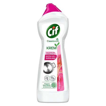 Cif Krem Yeni Nesil Yüzey Temizleyici Frezya ve Müge Çiçeği 750 Ml