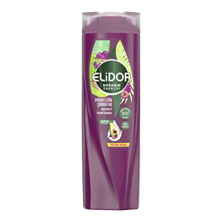 Elidor Avokado Üzüm Çekirdeği Yağı Şampuan 400 Ml