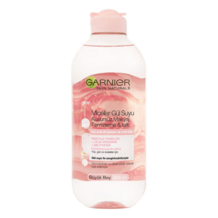 Garnier Micellar Gül Suyu Kusursuz Makyaj Temizleme & Işıltı 400ML
