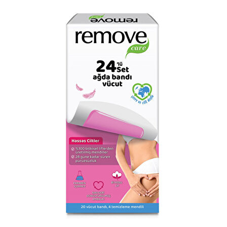Remove Care Vücut Ağda Bandı Hassas Ciltler 20'li
