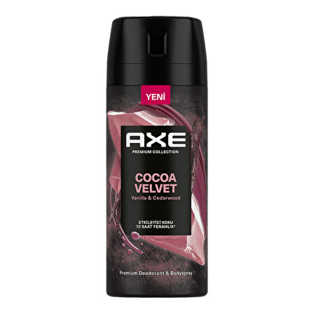Axe Cocoa Velvet Erkek Sprey Deodorant 150 Ml