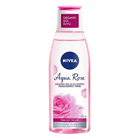 NIVEA Aqua Rose Organik Gül Suyu İçeren Nemlendirici Tonik 200 Ml