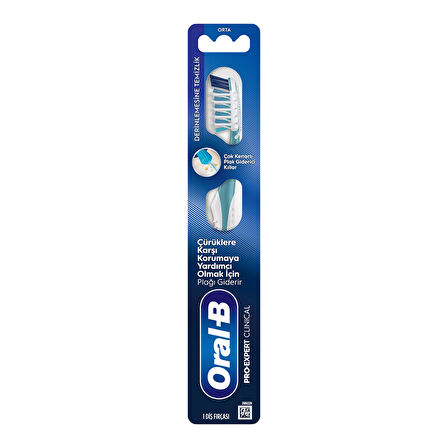 Oral-B Pro-Expert Clinical Derinlemesine Temizlik Diş Fırçası Orta