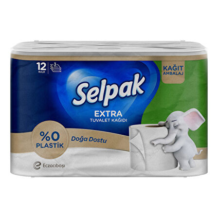 Selpak Kağıt Ambalajlı Tuvalet Kağıdı 12'li
