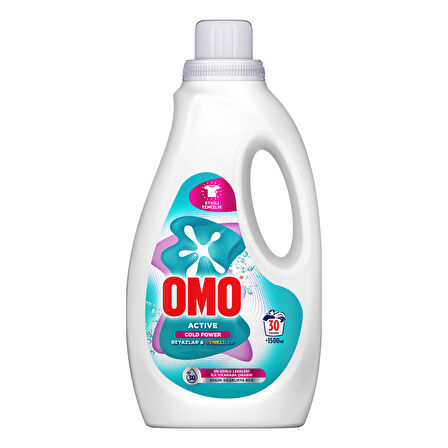 Omo Sıvı Active Cold Power Beyazlar & Renkli 1.5 L