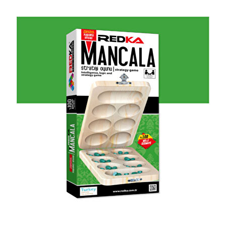 Redka Kapaklı Ahşap Mancala