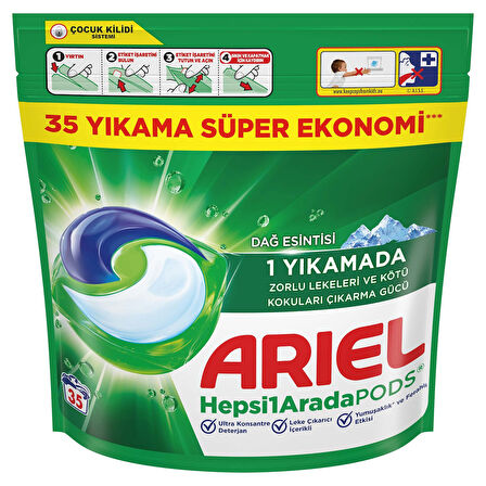 Ariel Pods Çamaşır Deterjanı Kapsülü 35'li 668.6 G