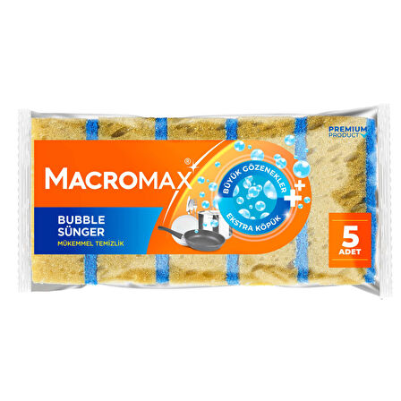Macromax Bubble Sünger 5'li 2 ADET