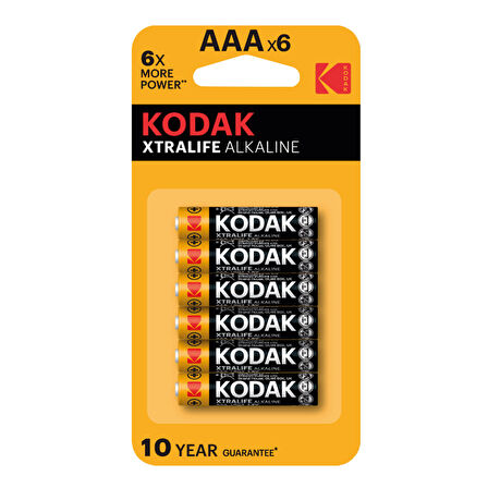 Kodak Xtralife Alkalin İnce Pil AAA 4+2