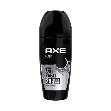 Axe Erkek Roll On Deodorant Black 48 Saat Etkileyici Koku 50 ml 2 ADET