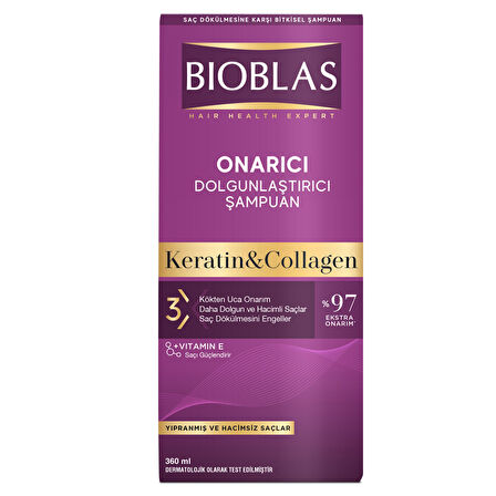 Bioblas Keratin & Kolajen Şampuan 360 Ml 2 ADET