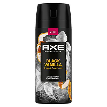 Axe Black Vanilla Erkek Sprey Deodorant 150 Ml