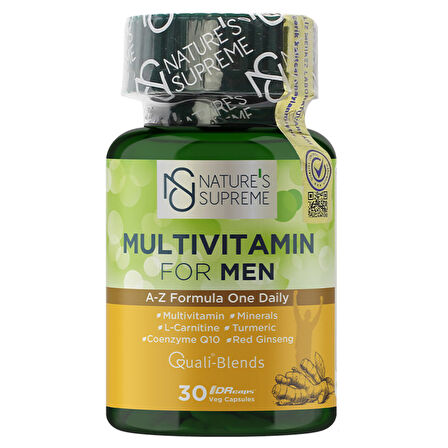 Nature's Supreme Multivitamin For Men 30 Kapsül