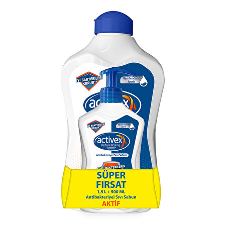 Activex Sıvı Sabun Aktif 1.500 Ml+ 500 Ml