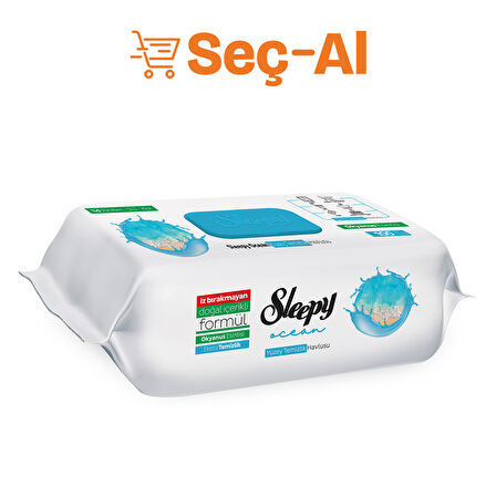 Sleepy Yüzey Temizlik Havlusu Okyanus 100'lü