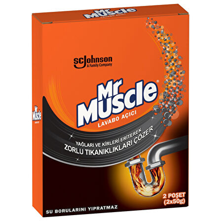 Mr. Muscle Granül Lavabo Açıcı 2'li Paket 2x50g 2 ADET