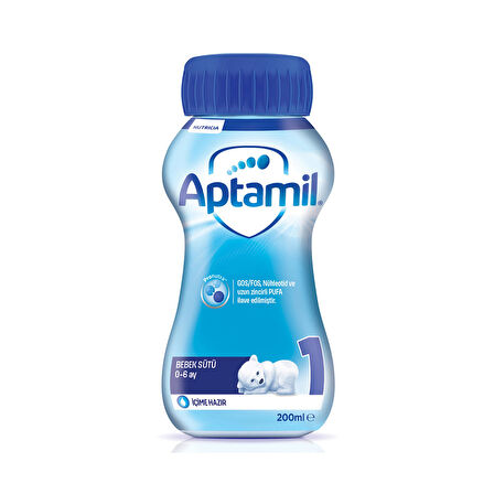 Aptamil 1 Bebek Sütü İçime Hazır 200 Ml 0-6 Ay 2 ADET
