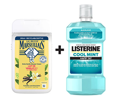 Le Petit Marseillais Vanilya 250Ml+Listerine Coolmint 250Ml 2 ADET