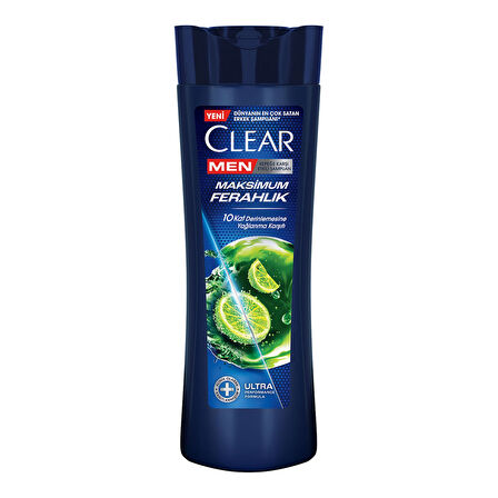 Clear Men Kepeğe Karşı Etkili Şampuan Maksimum Ferahlık Yağlı Saç Derisi İçin Limon Özlü 350 ml 2 ADET