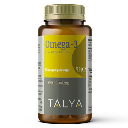 Talya Omega 3 60 Softgel 1000 Mg 2 ADET