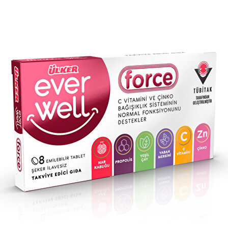 Ülker Everwell Defence Çiğneme Tableti 8 Adet 13.6 G 2 ADET