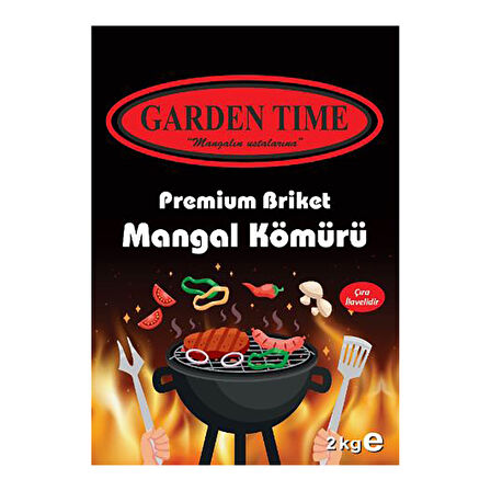 Garden Tıme Premıum Brıket Kömür 2Kg 2 ADET