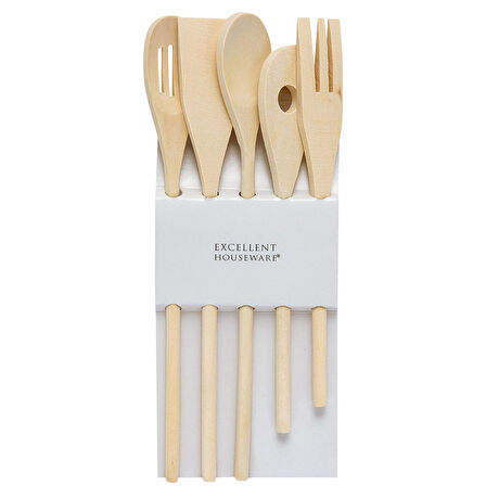 Koopman 5 Parça Ahşap Kaşık Seti 2 ADET