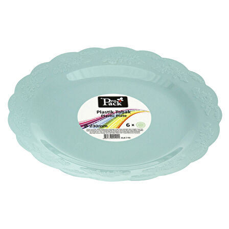 Propack Kristal Tabak Mint Yeşil 6'lı 23 Cm 2 ADET