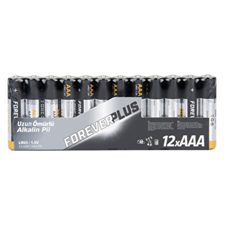 Forever Plus Alkalin İnce Pil 12'li 2 ADET