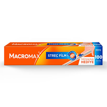 Macromax Streç Film 100 M Kesme Bıçağı Hediyeli 2 ADET