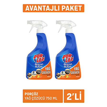 Porçöz Yağ Çözücü 2 X 750 Ml 2 ADET