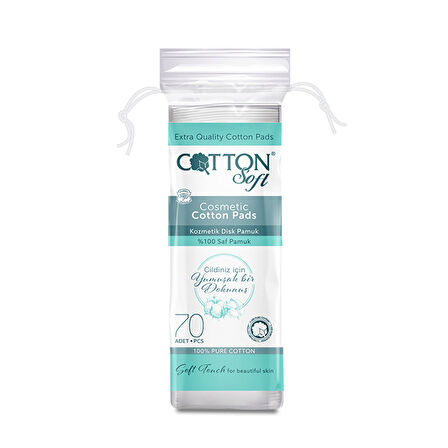 Cotton Soft Kozmetik Disk Pamuk 70'li 2 ADET