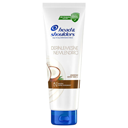 Head & Shoulders Derin Nemlendirici Kepek Hindistan Cevizi Yağlı Saç Kremi 275 ML 2 ADET