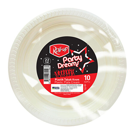Roll-Up Party Dreams Tabak Krem 10'lu 2 ADET