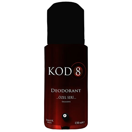 Kod 8 Erkek Bakım Deodorant Özel Seri 150 Ml 2 ADET
