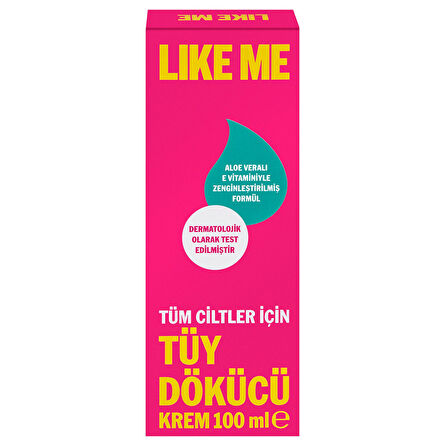 Like Me Tüm Ciltler İçin Tüy Dökücü Krem 100 ml 2 ADET