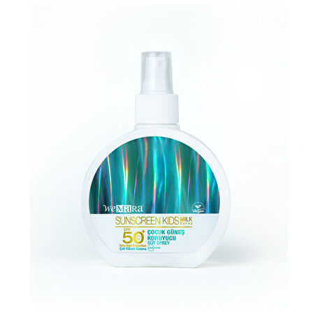 WeMara ÇocukLar İçin Güneş Koruyucu Süt Sprey SPF 50+ 150 ml 2 ADET