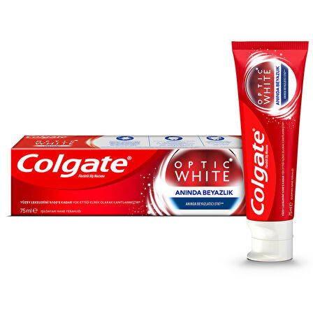 Colgate Optic White Aninda Beyazlik Diş Macunu 75 Ml 2 ADET