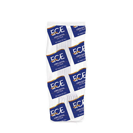 Ece Lüks Plastik Çatal 10'lu 2 ADET