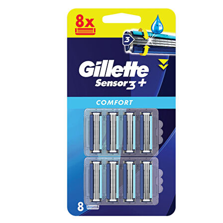 Gillette Sensor3 Plus Comfort 8'li Bıçak 2 ADET
