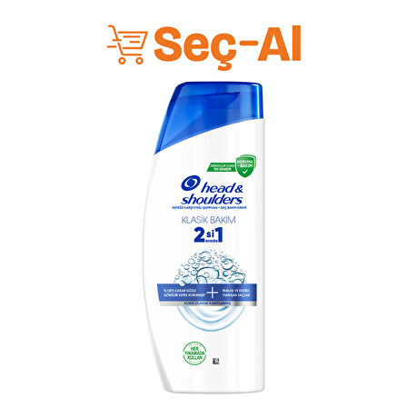 Head & Shoulders Şampuan Klasik Bakım 2in1 625 Ml 2 ADET