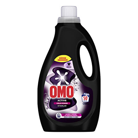 Omo Sıvı Deterjan Cold Power Siyahlar 2.5 L 2 ADET