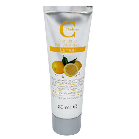 Claderm Lemon Tüp Kil Maskesi 50 Ml 2 ADET
