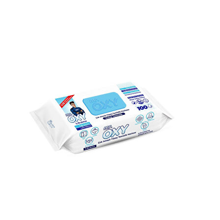 Mr.Oxy Yüzey Temizlik Havlusu Beyaz Sabun 100'lü 2 ADET